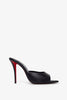 Miss Z 100 black leather mules