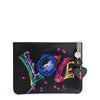 Loubicute black love print pouch