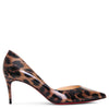 Iriza 70 patent glitter leo pumps