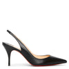 Clare sling 80 black leather pumps