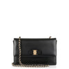 Ginny black leather shoulder bag