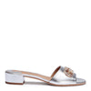 Lampio 30 silver leather sandals