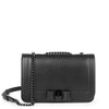 Vara black leather shoulder bag