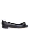 Varina 10 black gold stud flats