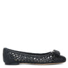 Varina black woven nappa ballerinas
