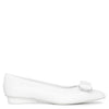 Viva white ballet flats