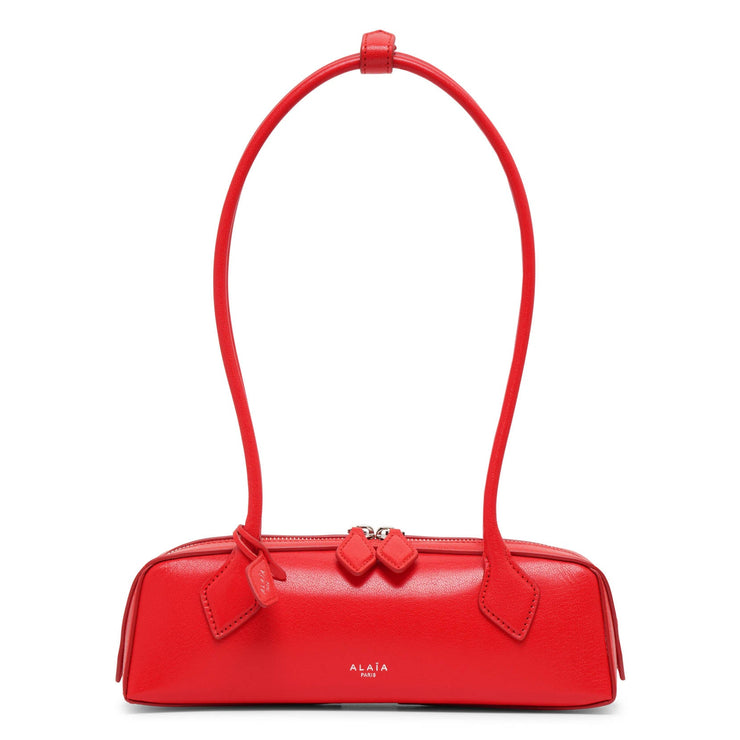 Le Teckel small red leather bag