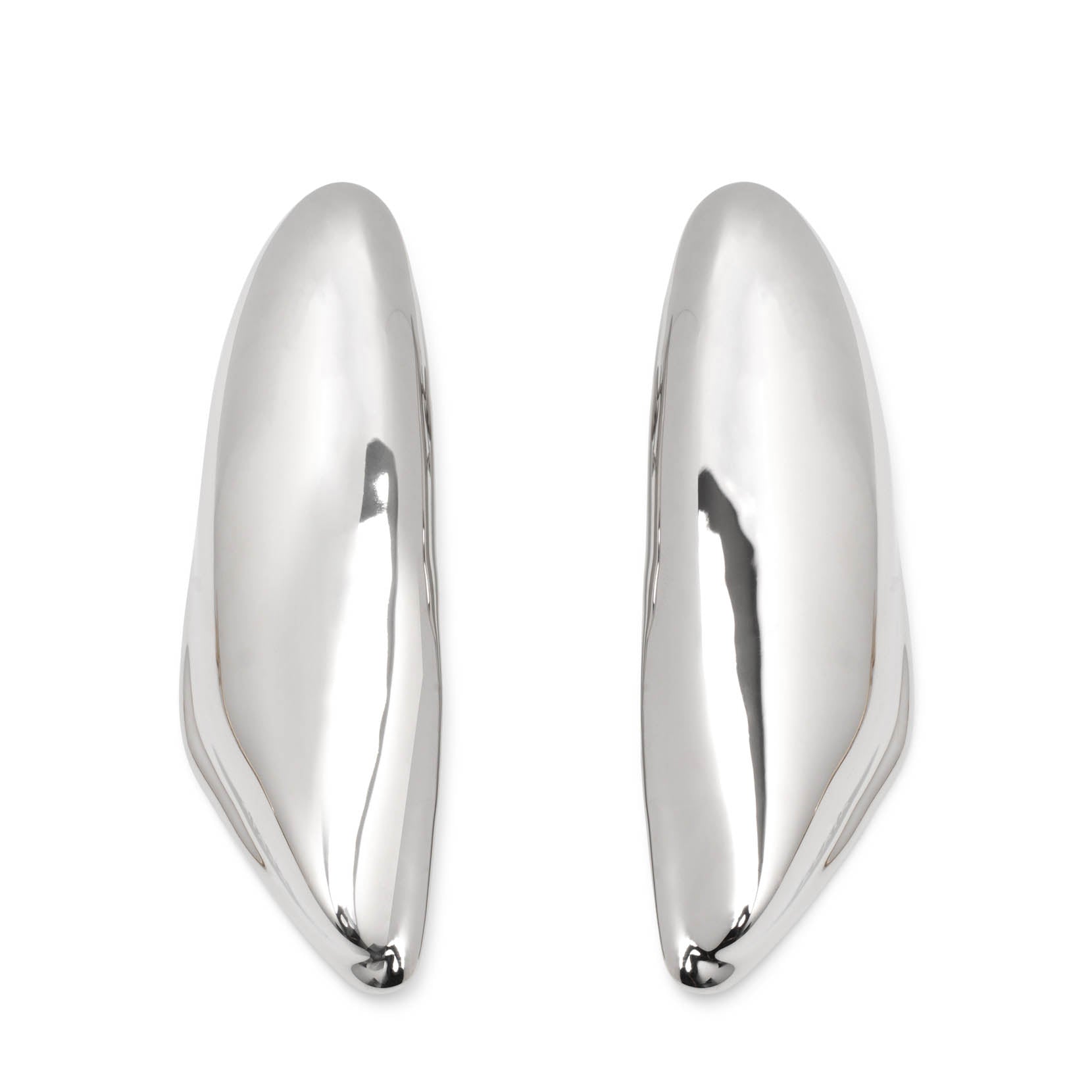 Alaïa Silver Bombe Earrings In 210 - Argent