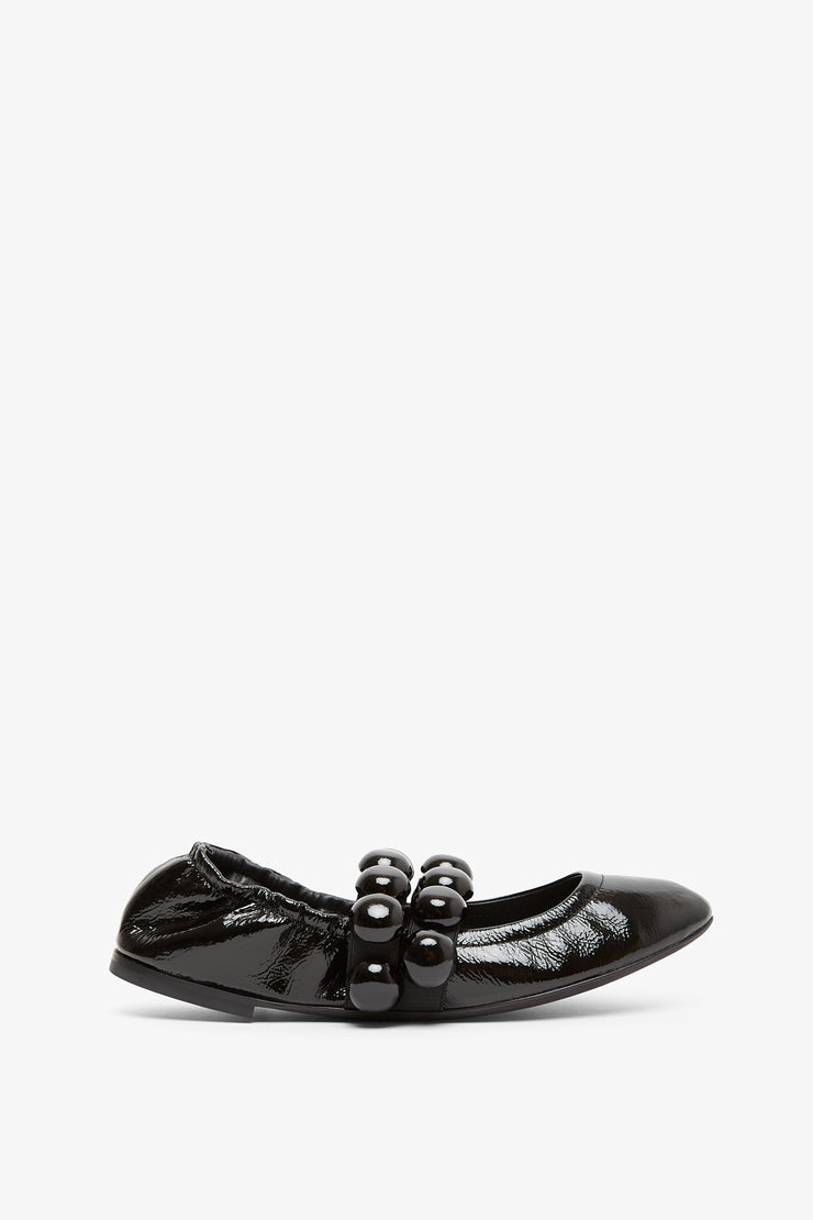 Sphere patent leather ballerinas