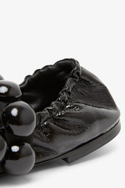 Sphere patent leather ballerinas