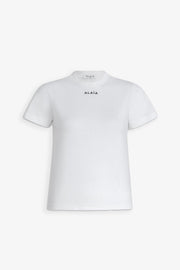 Embroidered logo fitted t-shirt
