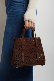 Mina 20 vienne vague brown tote bag