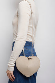 Le Coeur greige crossbody bag