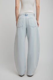 Low waist round jeans