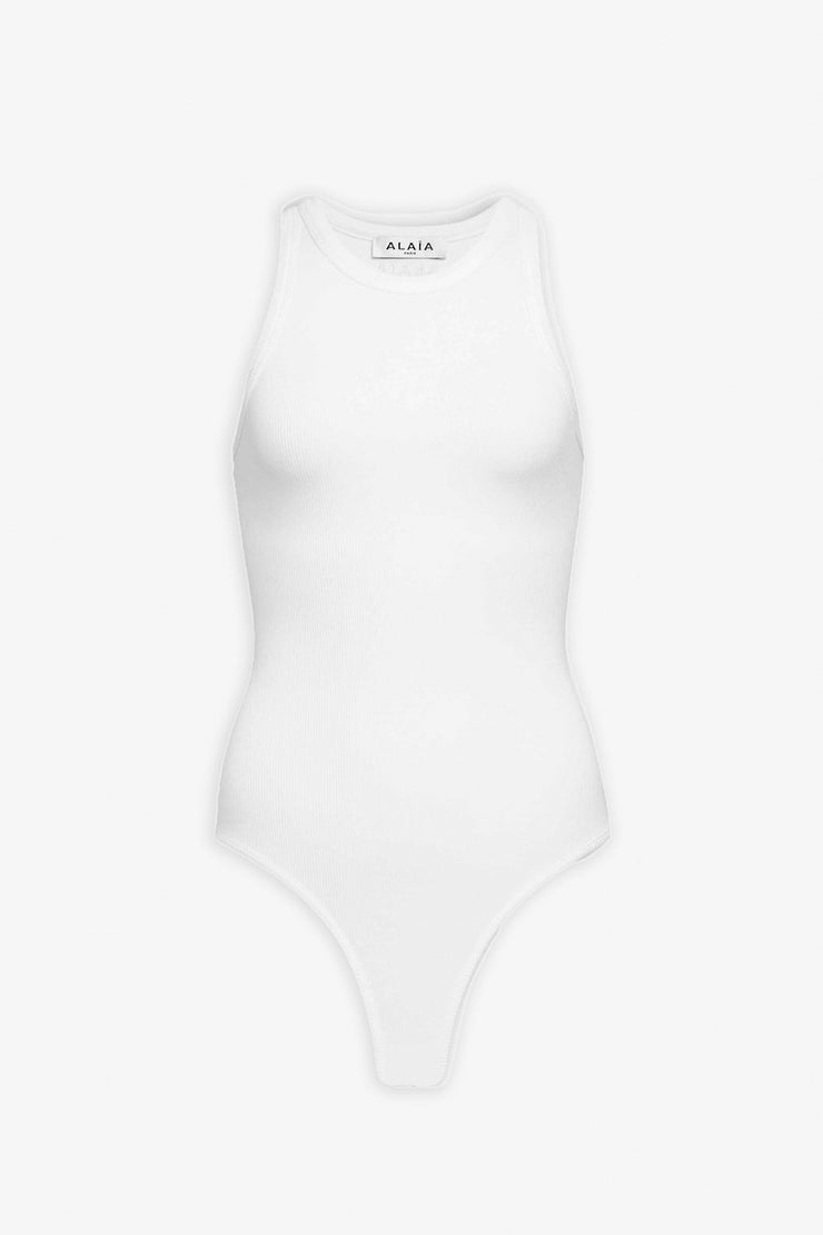 Sculpting jersey white bodysuit