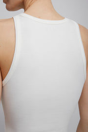 Sculpting jersey white bodysuit