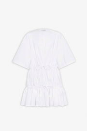 Cotton poplin white dress