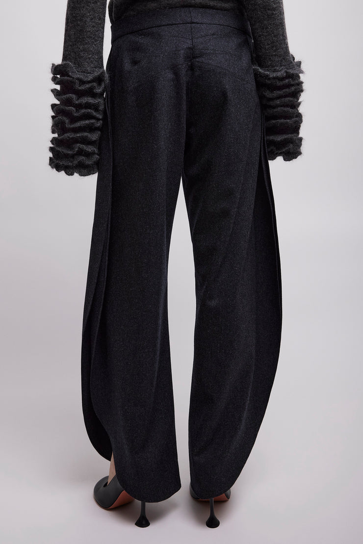 Wool flannel petal pants
