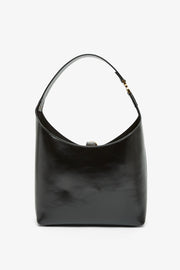 Marcie black leather hobo bag