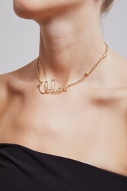 C Chloe gold necklace
