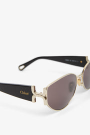 Marcie black and gold sunglasses