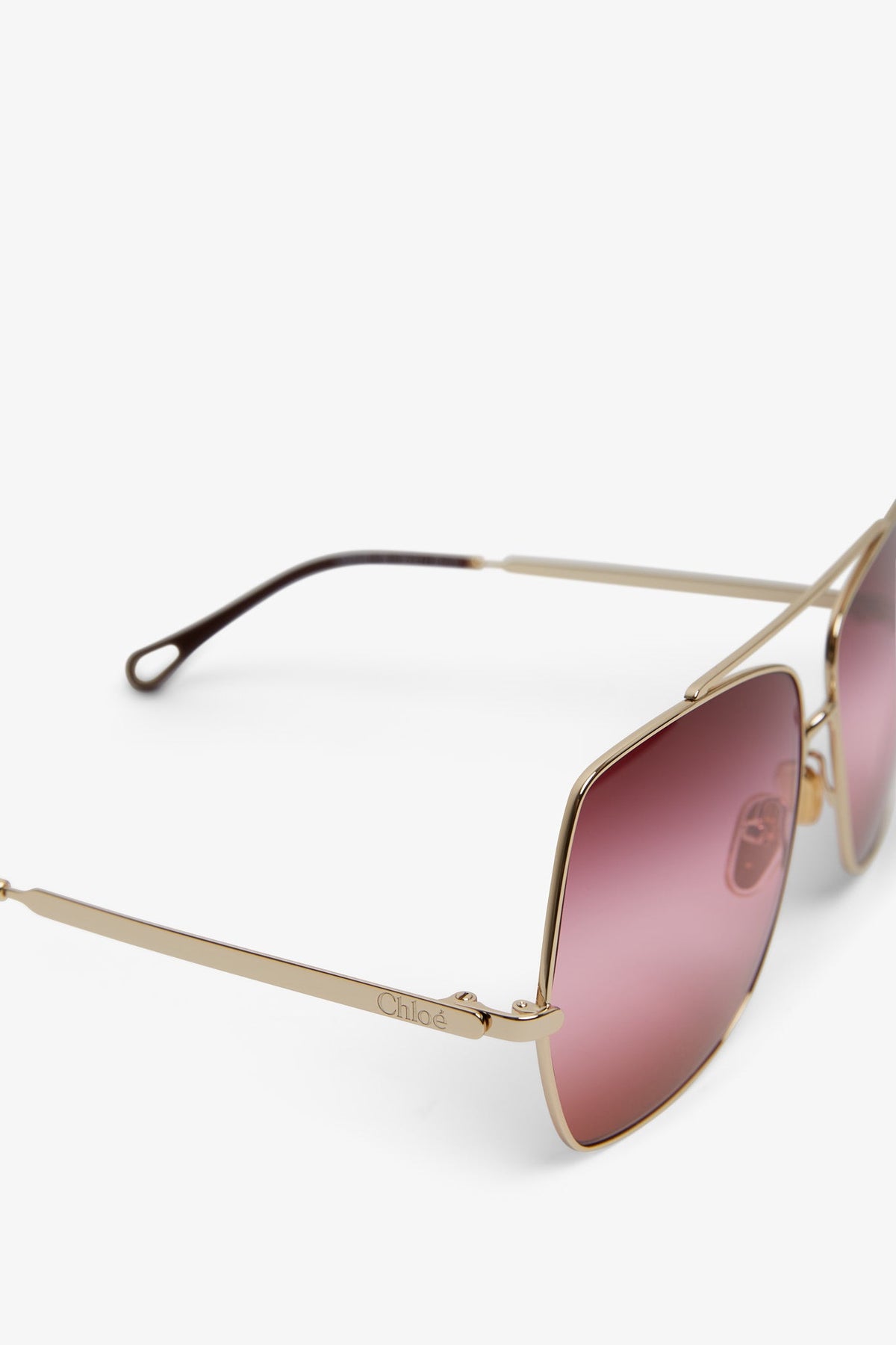 Shop Chloé Aly Pink Sunglasses