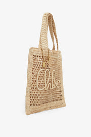 Summer banana beige tote bag
