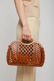 Chloe cage brown jelly bag