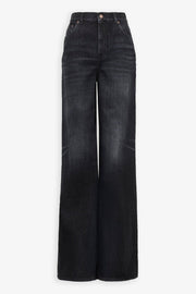 High rise dark jeans