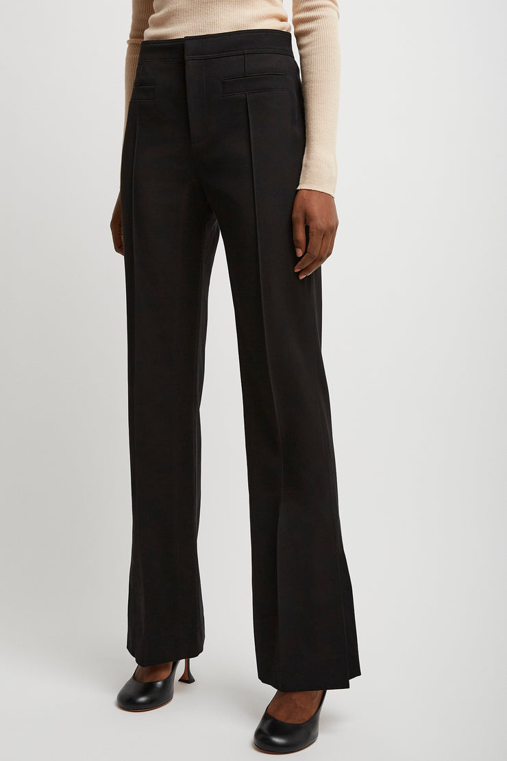 Tailored black trousers
