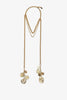 Gold charms necklace