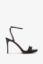 Loubi Queen 100 black sandals