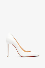 Kate 100 white leather pumps