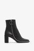 CL Zip 70 black leather ankle boots