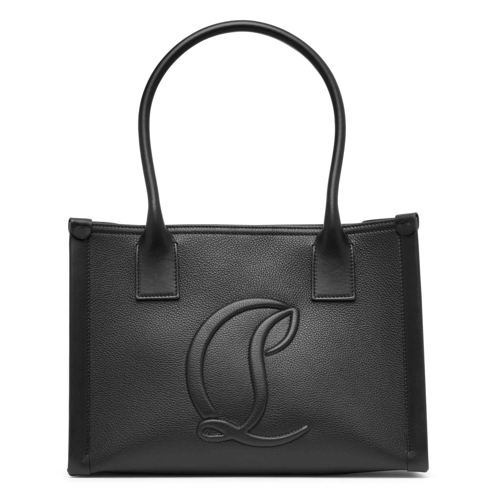 Christian Louboutin By My Side E/w Black Leather Tote Bag