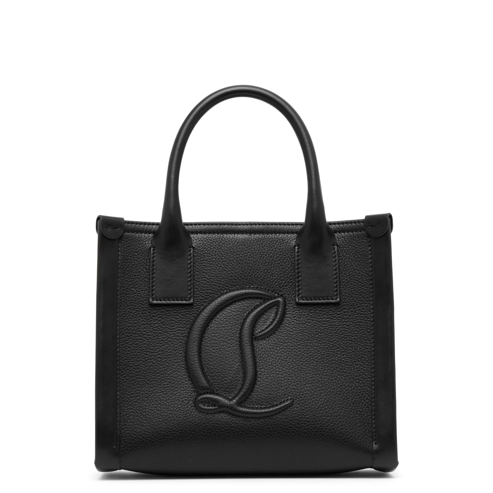 Christian Louboutin By My Side E/w Mini Black Leather Tote Bag