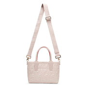 Cabata E/W mini beige leather tote bag