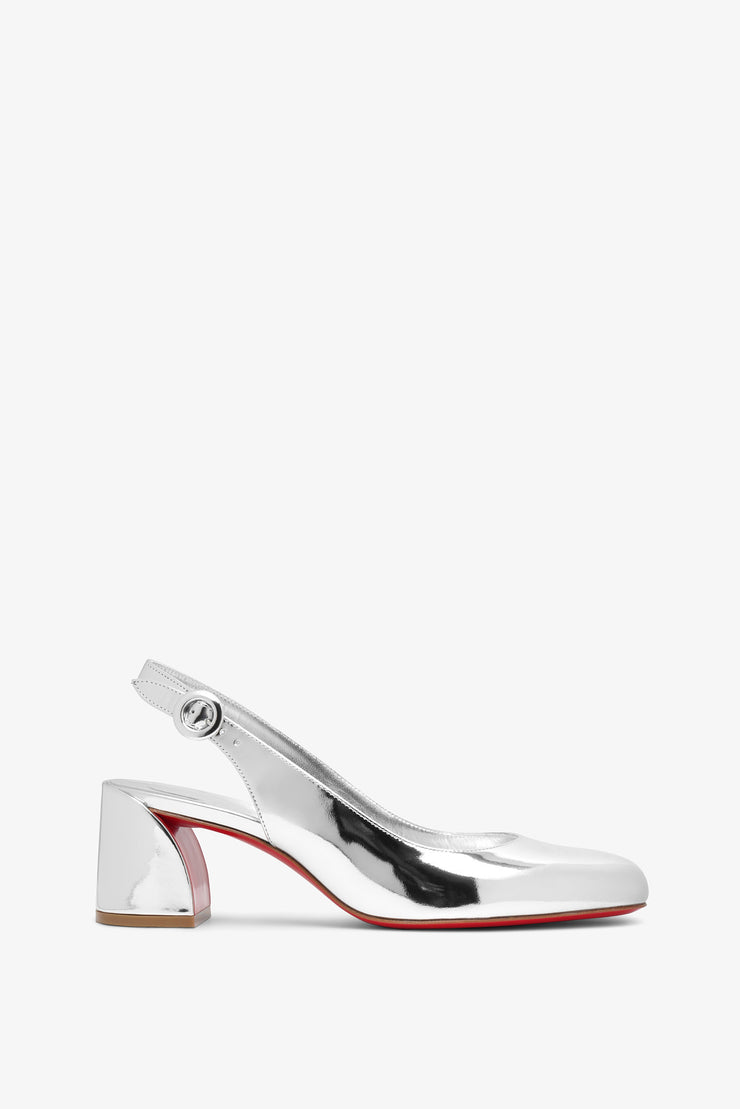 So Jane sling 55 silver patent slingbacks