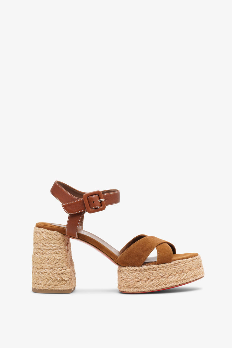 Calakala 70 brown suede sandals