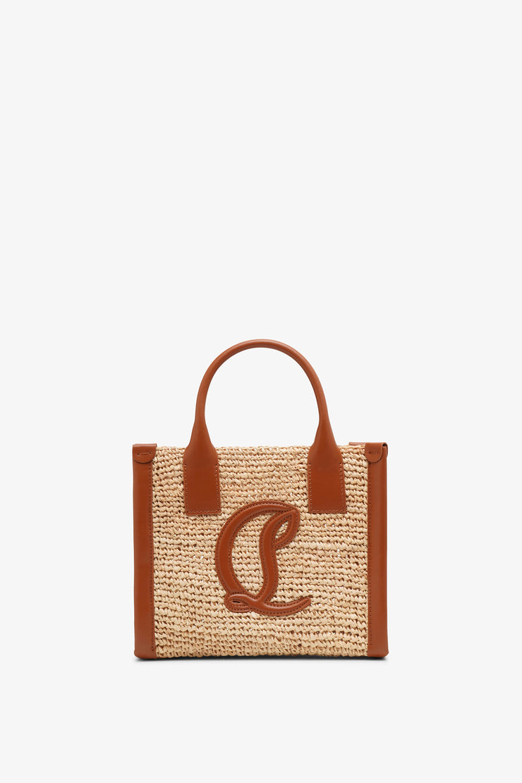 By My Side mini raffia tote bag