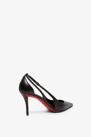 Apostrophatoric 80 black leather pumps