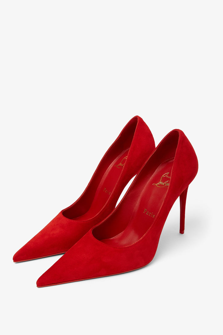 Kate Max 100 red suede pumps