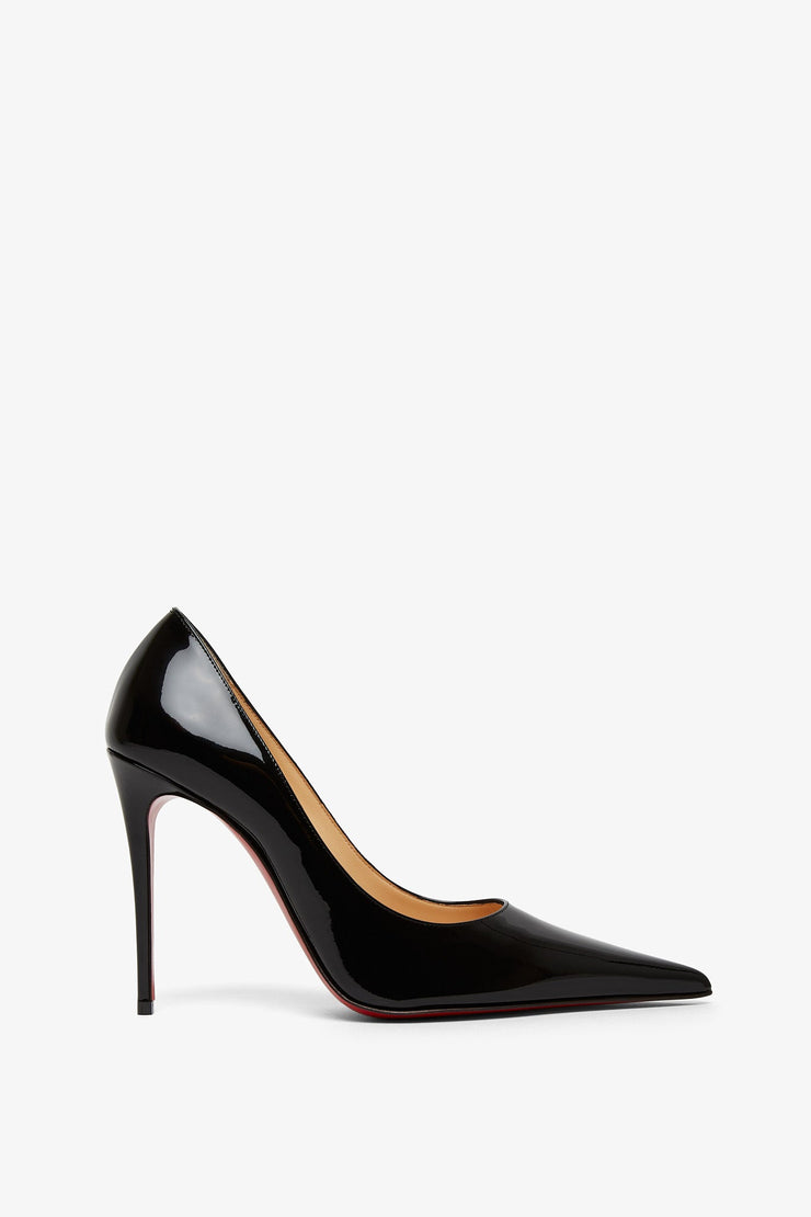 Kate Max 100 black patent pumps