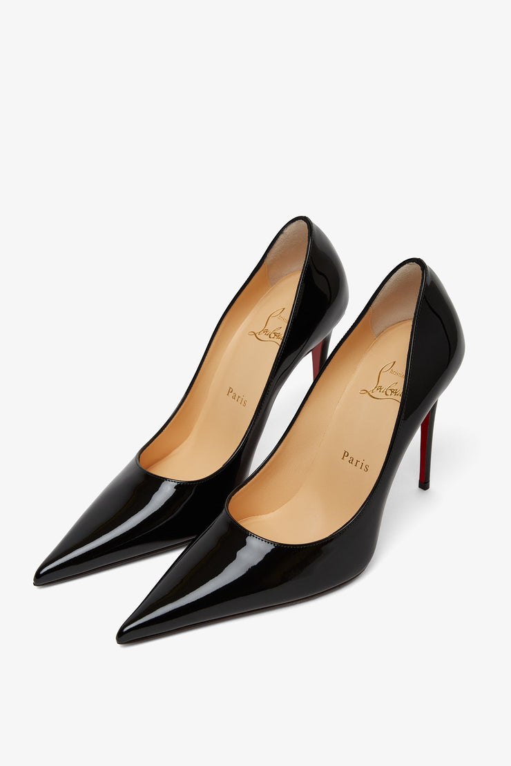 Kate Max 100 black patent pumps