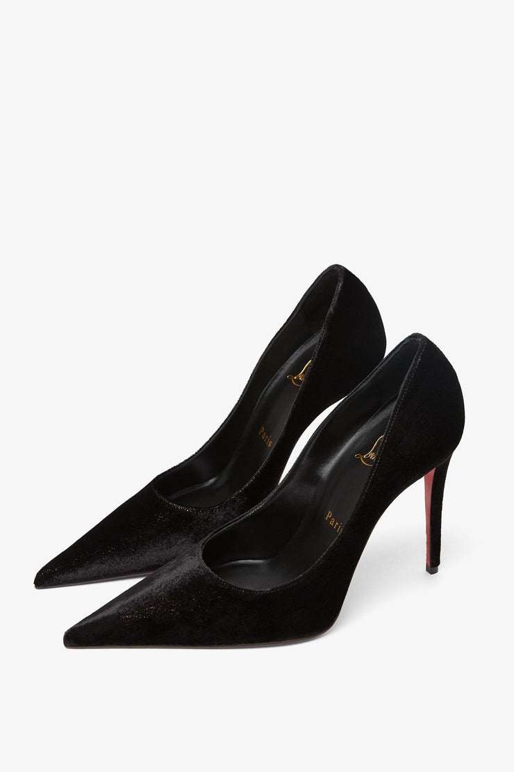 Kate Max 100 black suede pumps