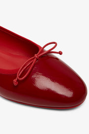 Sweetie Jane red soft patent ballerinas