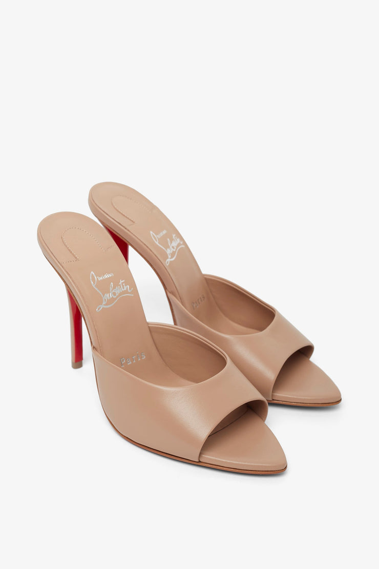 Miss Z 100 blush leather mules