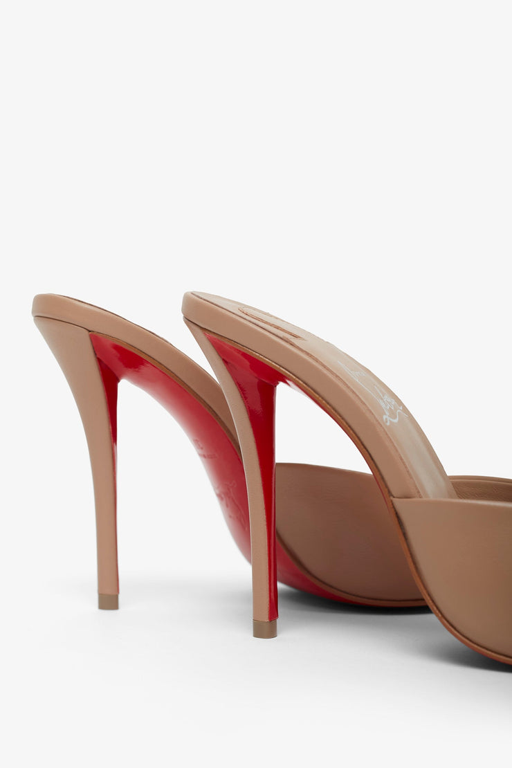 Miss Z 100 blush leather mules