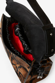 Baggy S leopard shoulder bag