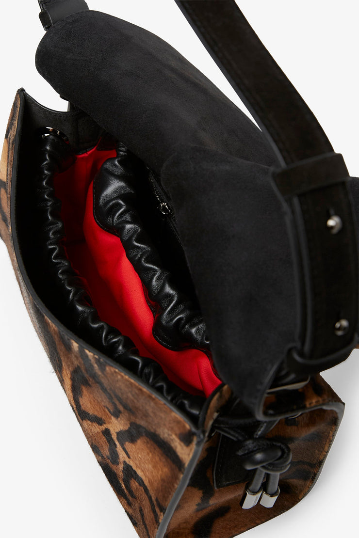Baggy S leopard shoulder bag